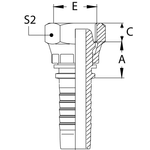 Фитинг DN 20 DK (Г) 36x1.5 накидная гайка