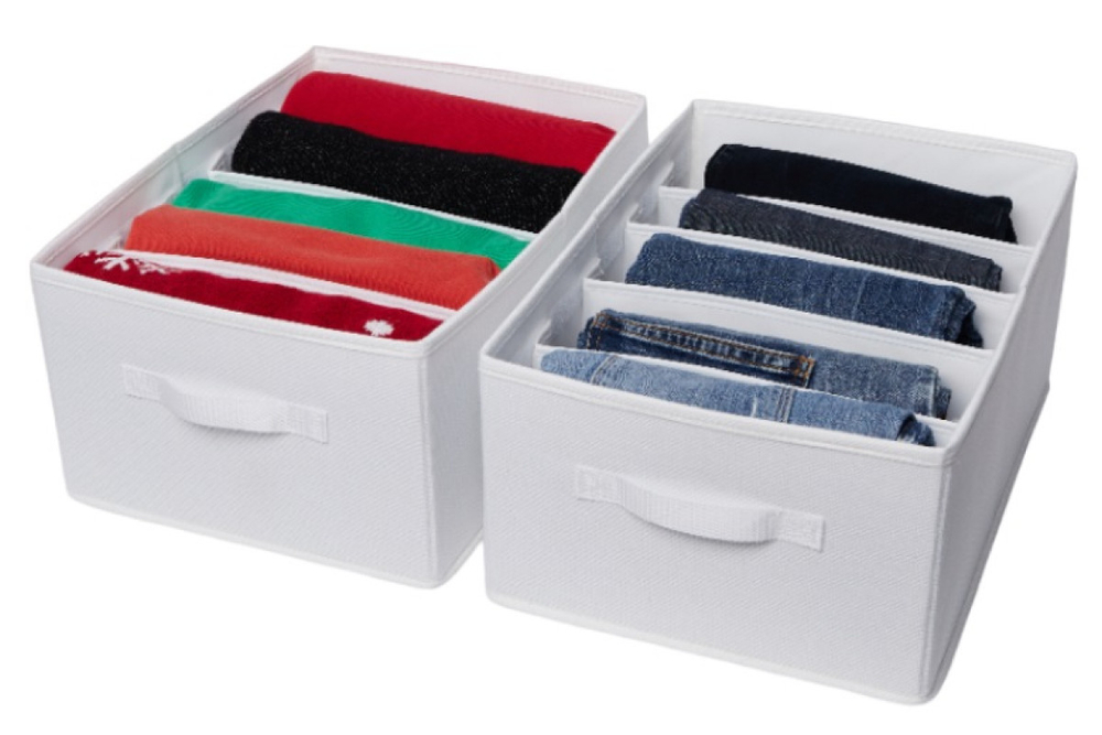 Набор органайзеров для одежды Home One 40х30х20 (2шт) белый