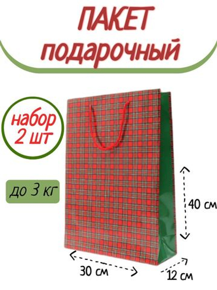 Набор подарочных пакетов, 2 шт