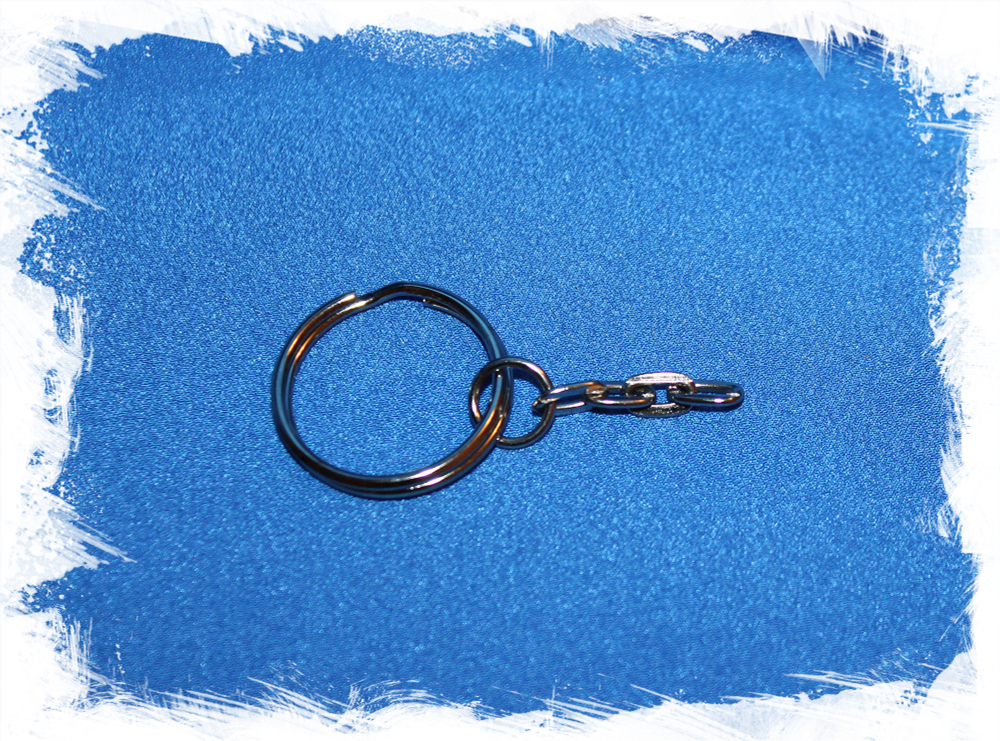 Фурнитура для брелока с кольцом металлическая