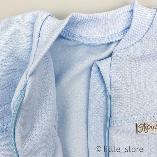 Спальный мешок утепленный "Зайкины истории" голубой