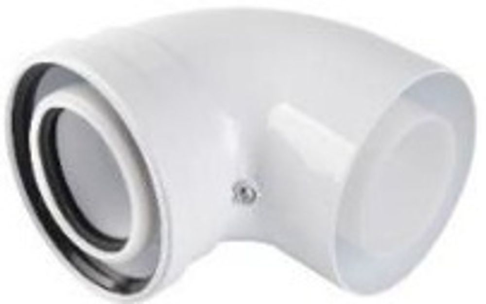 ROMMER RCA-8610-010090 Отвод конденсационный угол 90гр. Ø60/100