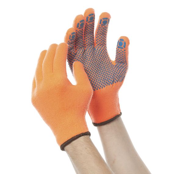 Перчатки акриловые с ПВХ покрытием