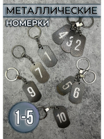 Номерки на ключи металлические