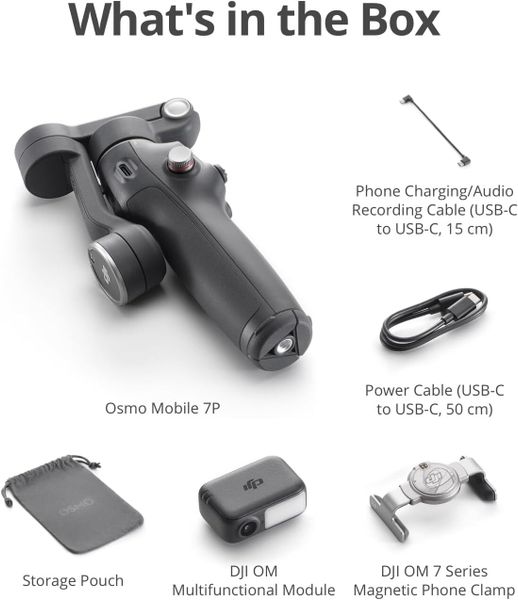 Электрический стабилизатор для смартфона DJI Osmo Mobile 7P Черный | Black