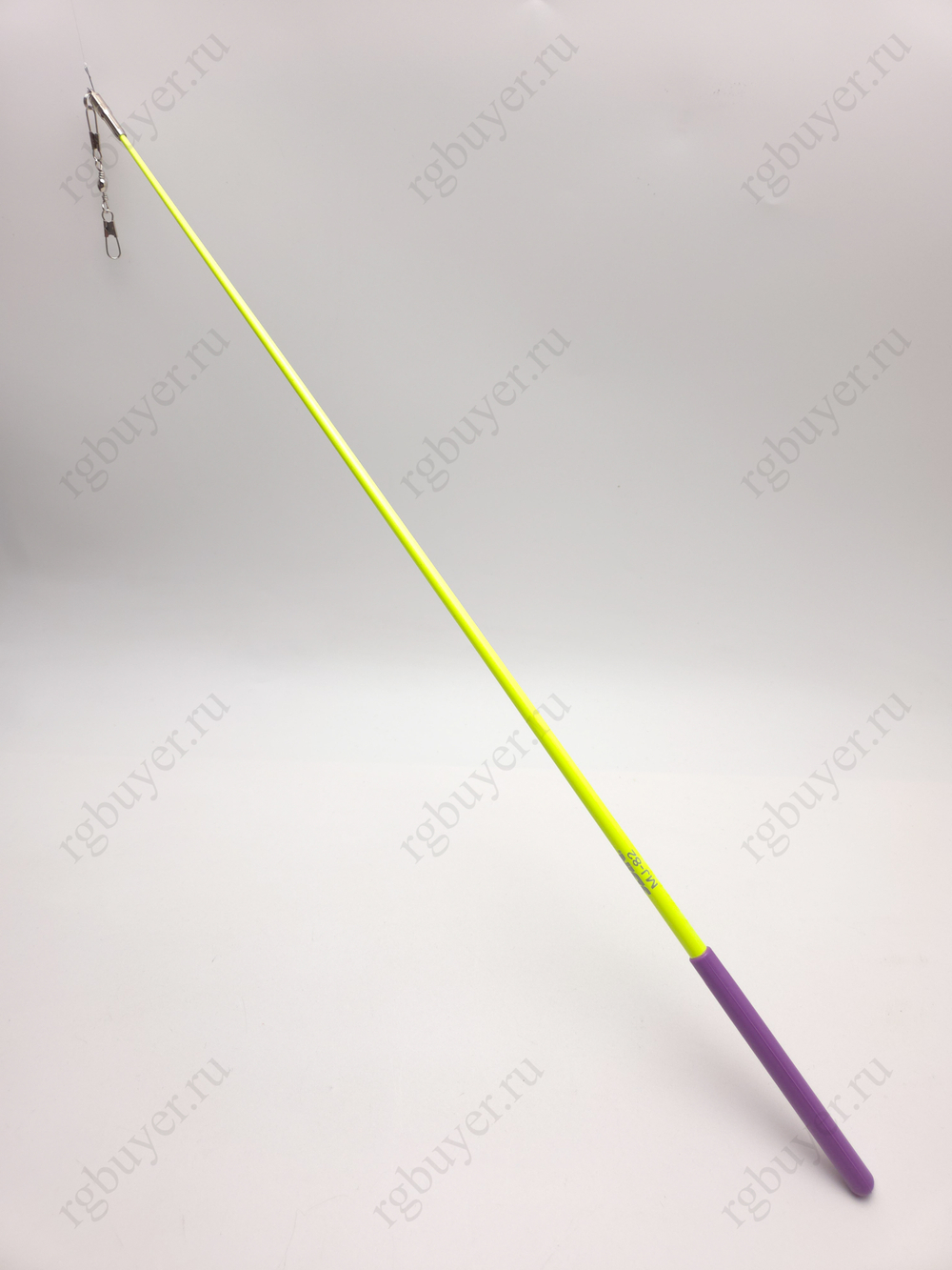 Палочка Sasaki 50 см жёлтая с фиолетовой ручкой KEYxRRK (Fluo Yellow x Lilac)