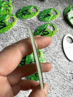 Номерки для гардероба акрил 4х7 см