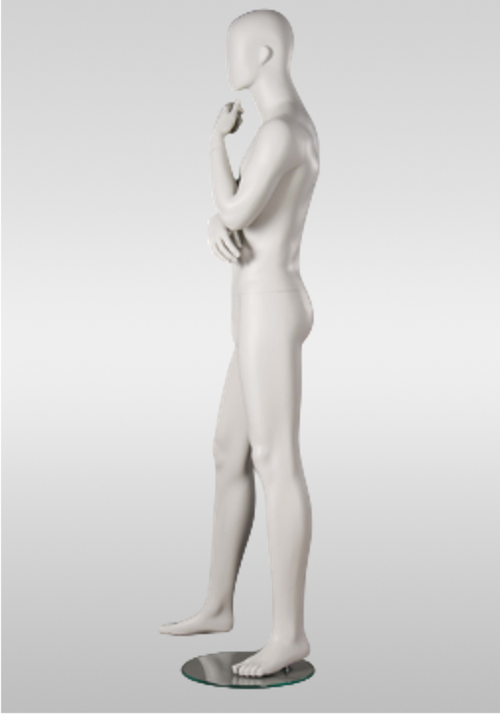Мужской абстрактный манекен Alex 2/Белый матовый