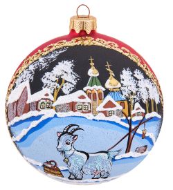 Элита НФШ-1700/1 Ел.украшение Шар «Козочка у проруби» 100 мм