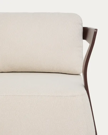 Уличный 3-х местный диван Tamaris из алюминия коричневого цвета, 217 см