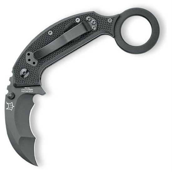 Нож FOX Knives CHIROPTERA KARAMBIT FX-590, сталь Böhler N690, рукоять - G10