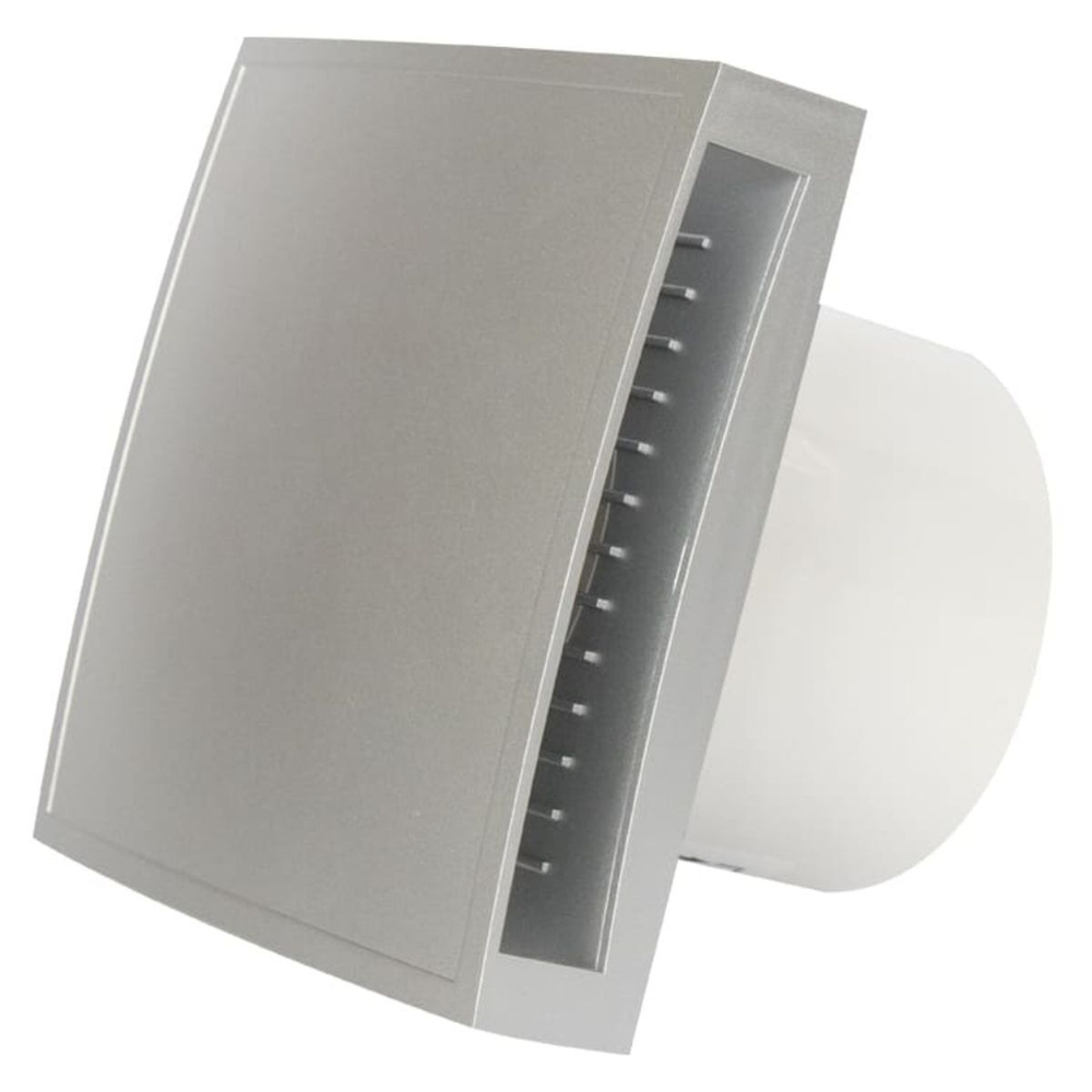 Вентилятор вытяжной настен, Europlast, d125 мм, 16 Вт, 150 м3/ч, серебро, Е-extra, EET125S