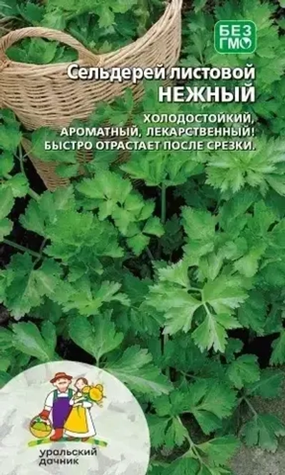 Семена Сельдерей Нежный - листовой 0,25 гр (УД) Е/П
