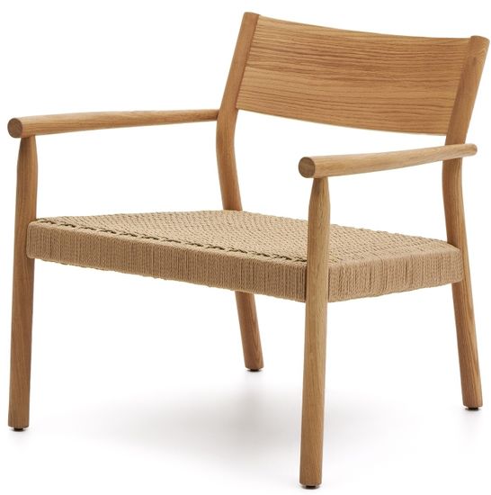 Yalia Кресло из массива дуба с натуральной отделкой и сиденьем из 100% веревки Испания La Forma