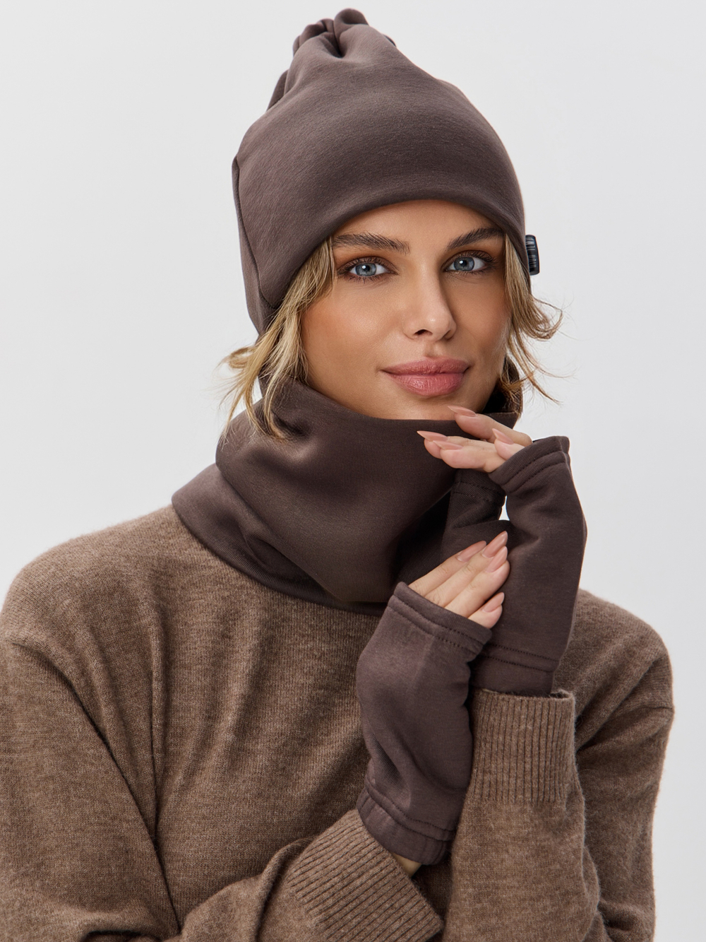 Снуд унисекс из футера с начесом