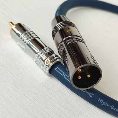 DAXX X101 Аудио кабель 1XLRпапа-1RCA из монокристаллической меди 2х0,75мм2. High Grade. D=9mm