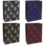 Пакет подарочный «Лесные елочки»33*26 см