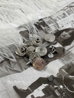 Пуговицы установочные серебряные БЛНСГ