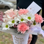 Сборная композиция с французской розой