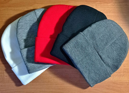 Шапка женская/мужская зимняя двойная 1 шт., шерсть