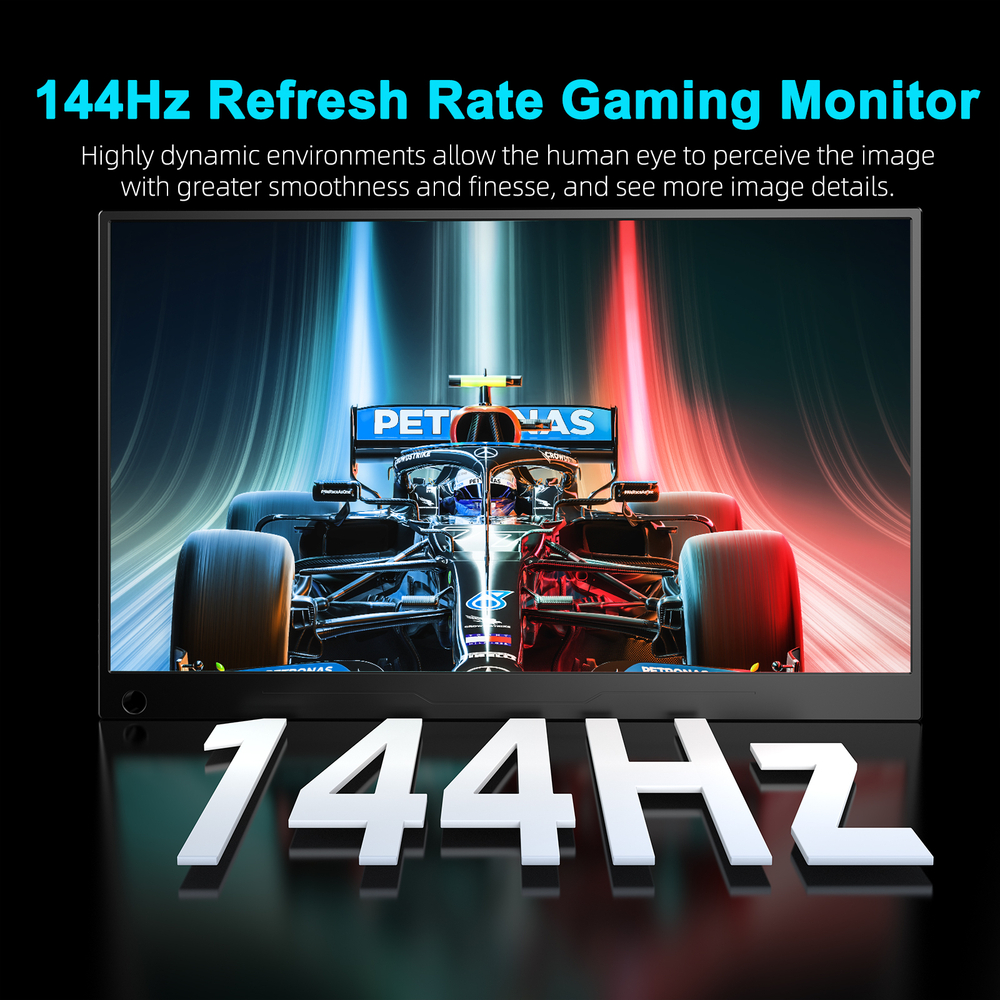 17.3" Портативный монитор с магнитным чехлом Ugame J7 2K IPS 2560х1440, 144 Гц