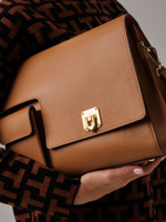 Кожаная сумка Deboro 31104 коричневый лист