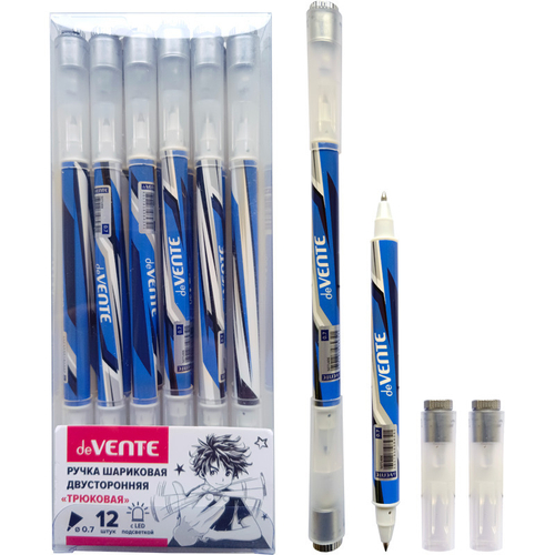 Ручка шариковая ДЕВЕНТЕ Джагглер 0,7 мм синяя трюковая д/пенспиннига (5071406)