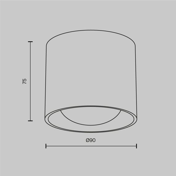 Потолочный светильник Technical C217CL-15W4K-W