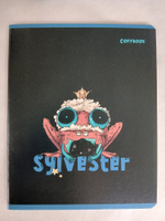 Тетради 48 листа А5+.  "Сильвестр", общая, клетка. Формат А5+ (163*203 мм). Арт.120008. С полями. Комплект 5 шт.