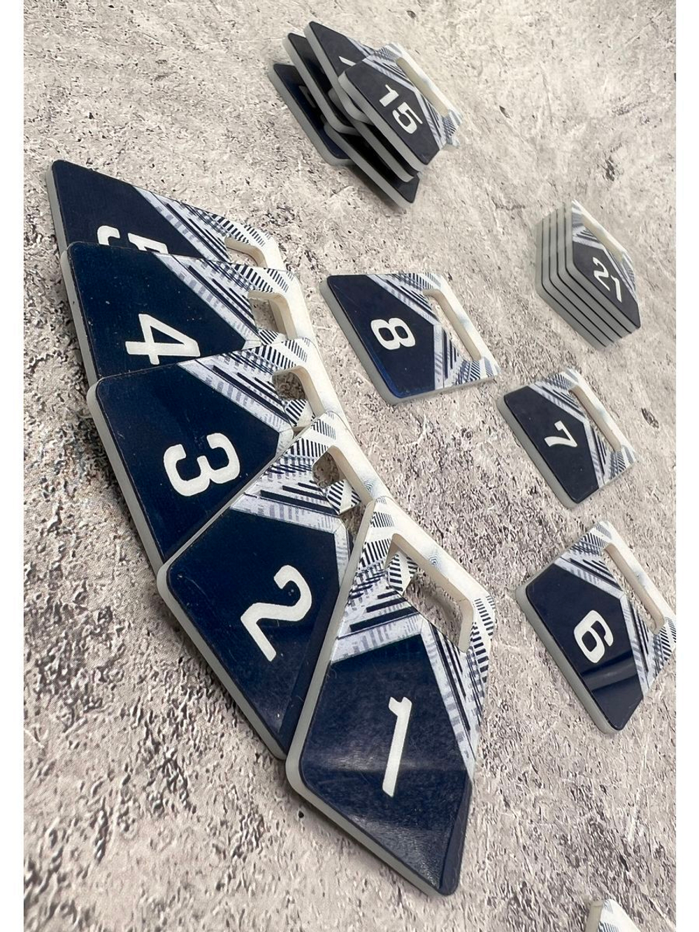 Номерки для ключей акрил 3х5 см