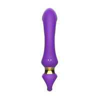 Фиолетовый изогнутый вибромассажер 21,1см I-Moon Vibrator MY-226