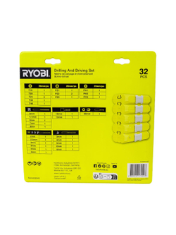 Набор бит и сверл RAK32DDMIX 32 шт Ryobi 5132004425