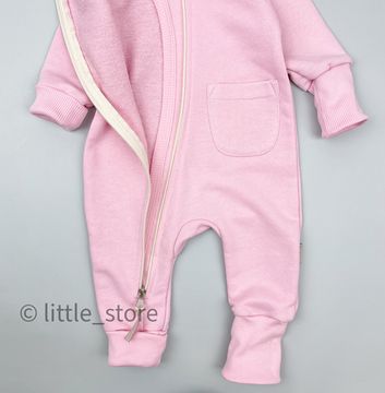 Комбинезон из футера "Simple" Розовый