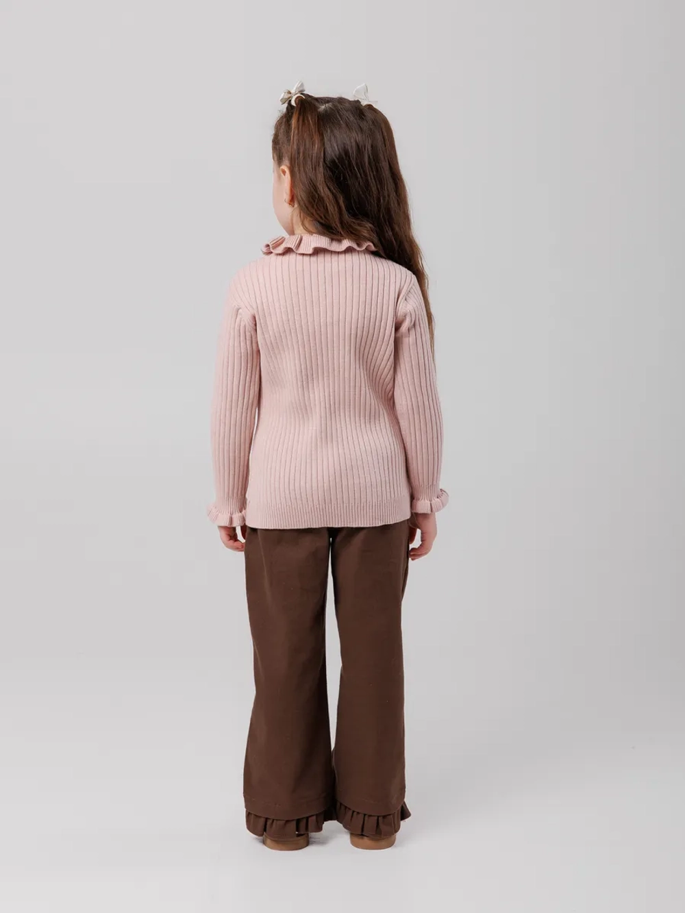 Джемпер для девочки с воланами