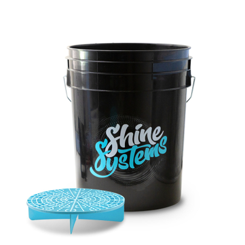 Shine Systems Bucket + Filter - ведро для мойки автомобиля c сепаратором, 20 л