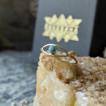 Кольцо ОКО, бирюза/серебро