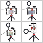 Клетка PULUZ Smartphone Led Ring selfie light kits для смартфона