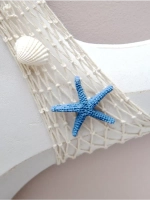 Декор на стену для интерьера "Якорь с канатом" 77 см