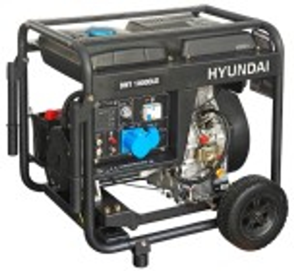 Электростанция дизельная с воздушным охлаждением HYUNDAI DHY 10000LE открытая