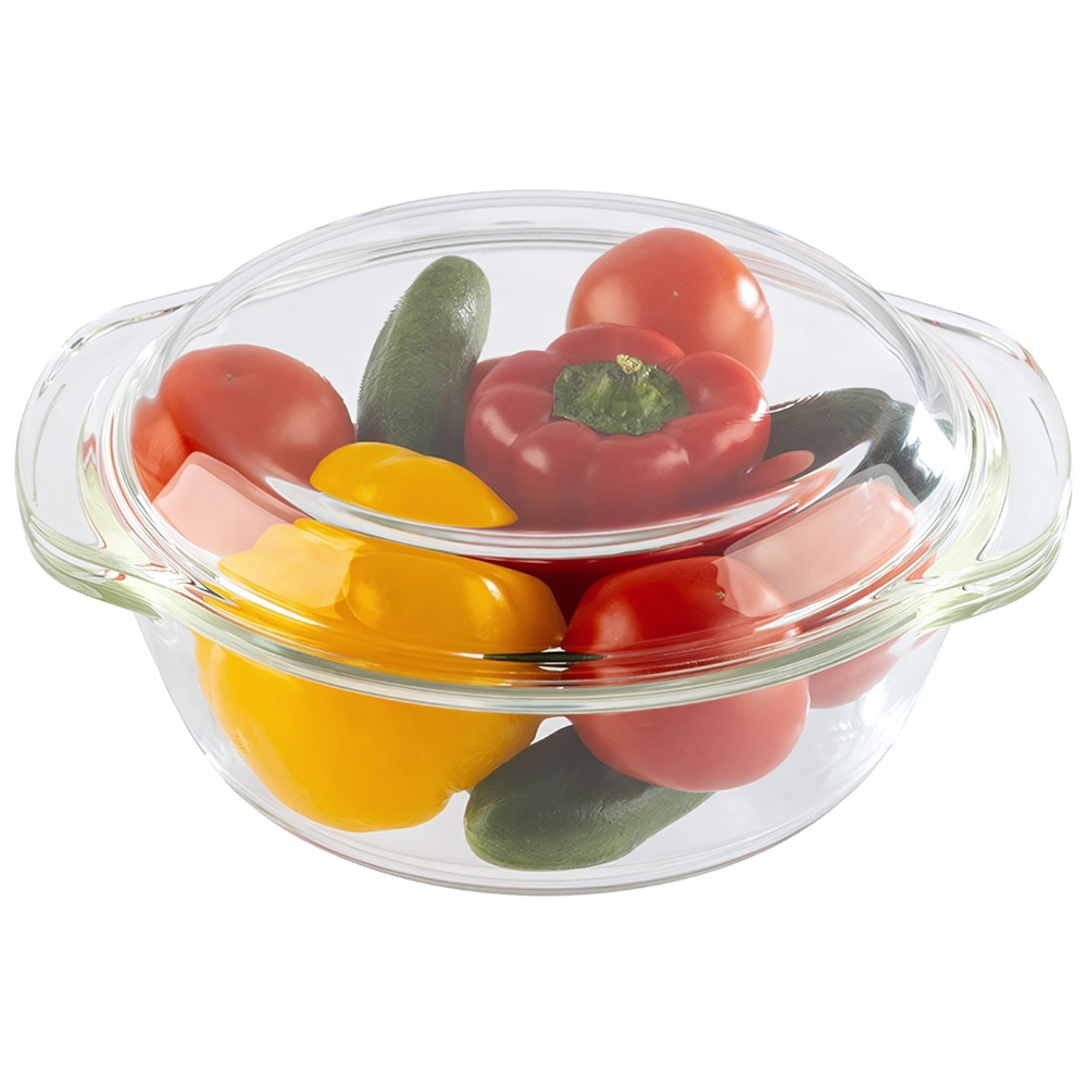 Кастрюля 1,5л из жаропрочного стекла "Italiano"