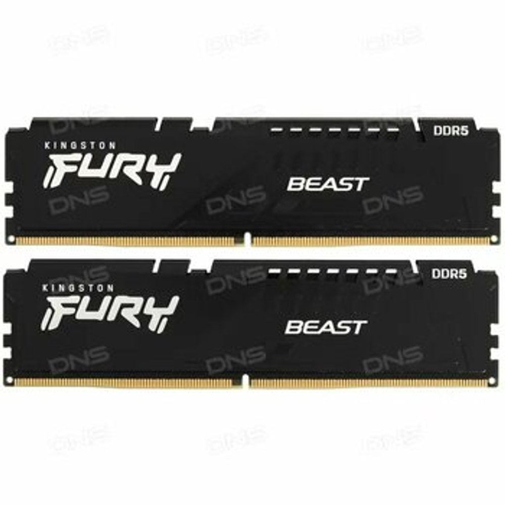 Оперативная память KINGSTON FURY Beast DDR5 32GB 5600MHz CL40 KF556C40BBK2-32