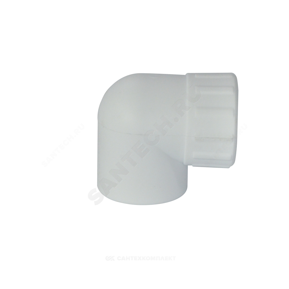Угольник PP-R комбинированный белый Дн 32х3/4" ВР RTP (РосТурПласт) 10796