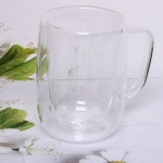 Кружка стеклянная с двойными стенками 250мл «Хай-Тек»