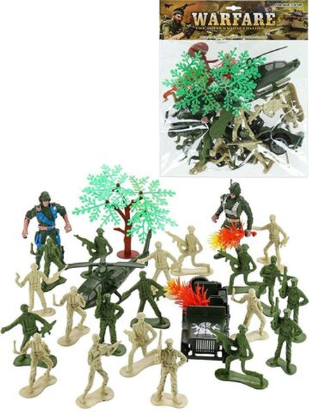 Набор солдатиков "Армия" с аксессуарами 26 предметов