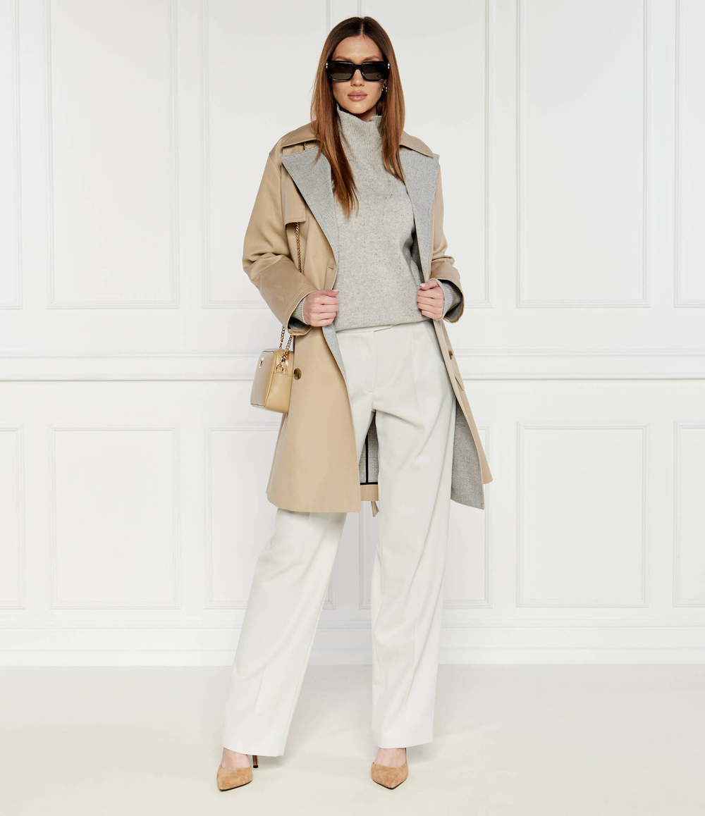 Хлопковый свитер famindi BOSS BLACK - пепельный(50521898)