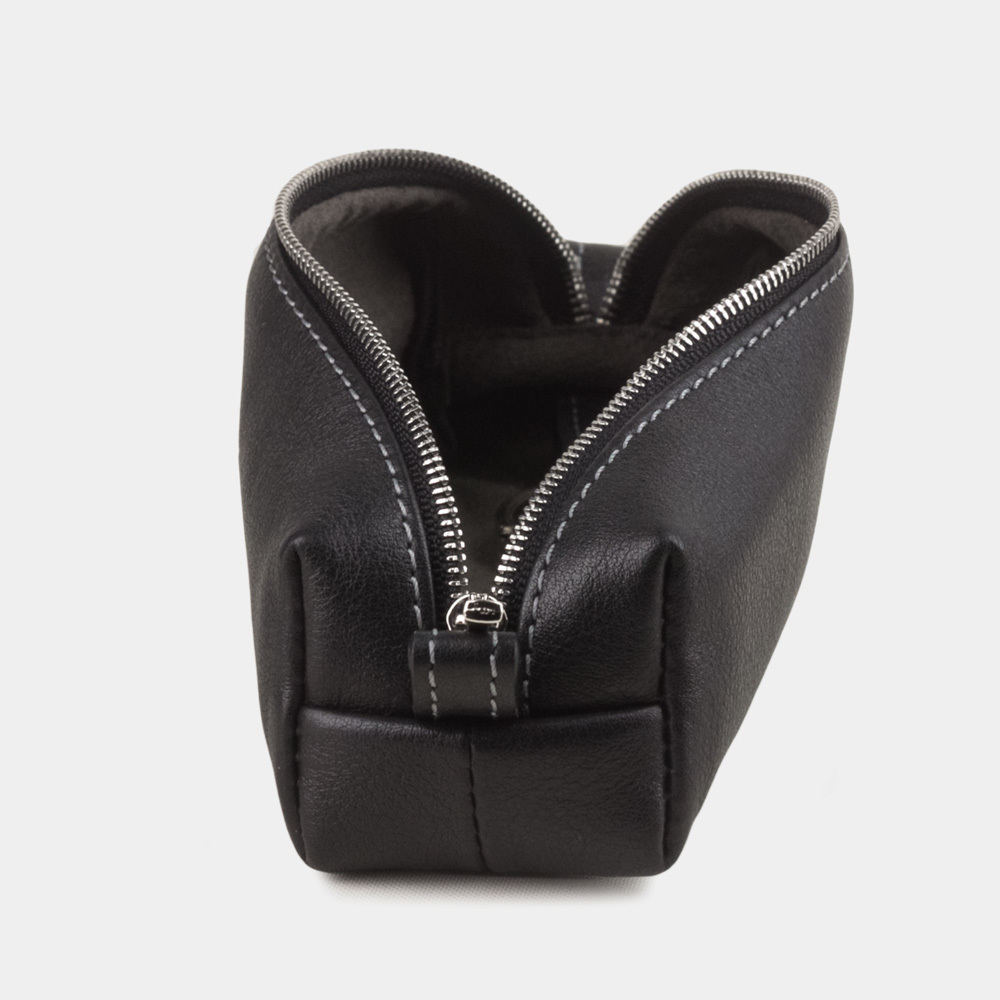 Ключница Coffre из кожи теленка, черного цвета