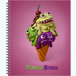 НОВИНКА! Тетрадь общая 48 листов на спирали "MonsterSticky"