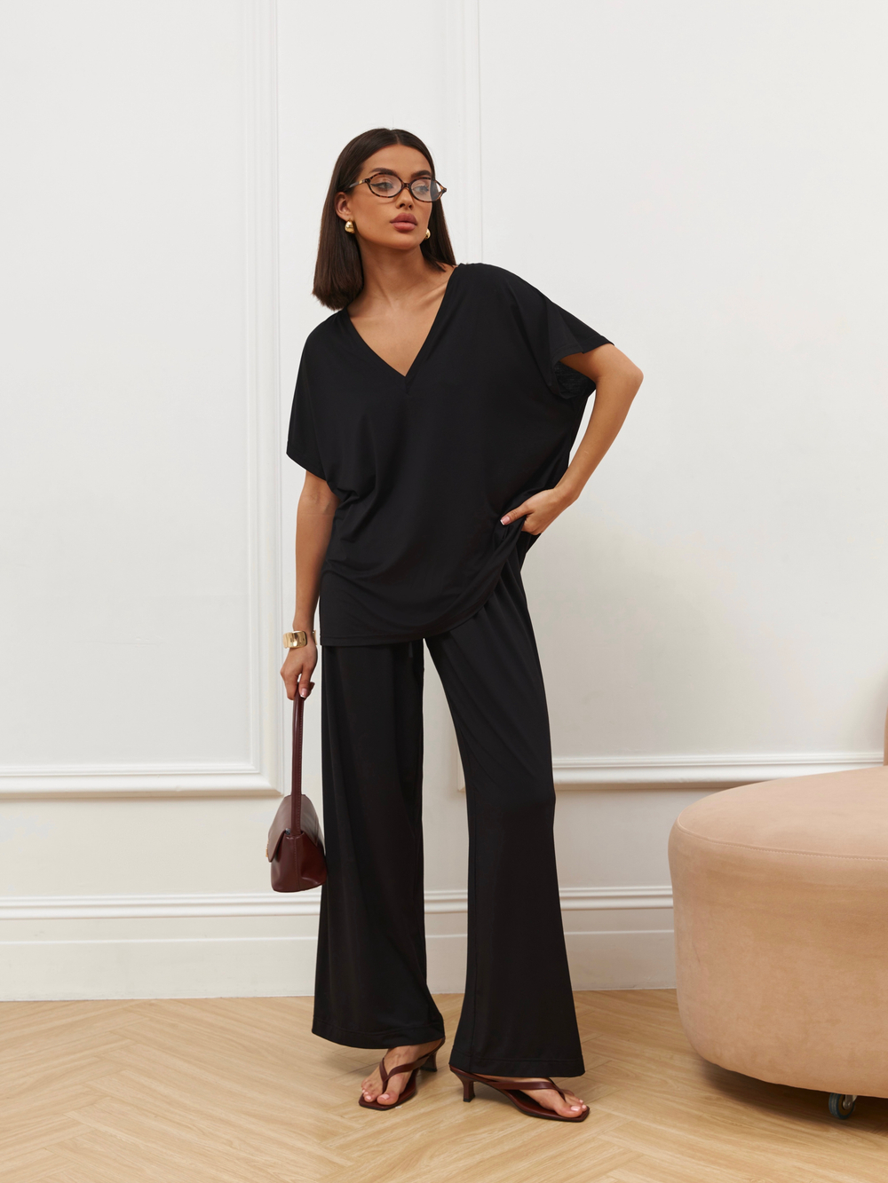 Костюм футболка и штаны из вискозы