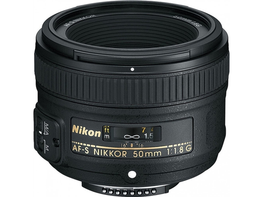 Объектив Nikon 50mm f/1.8G AF-S Nikkor, черный