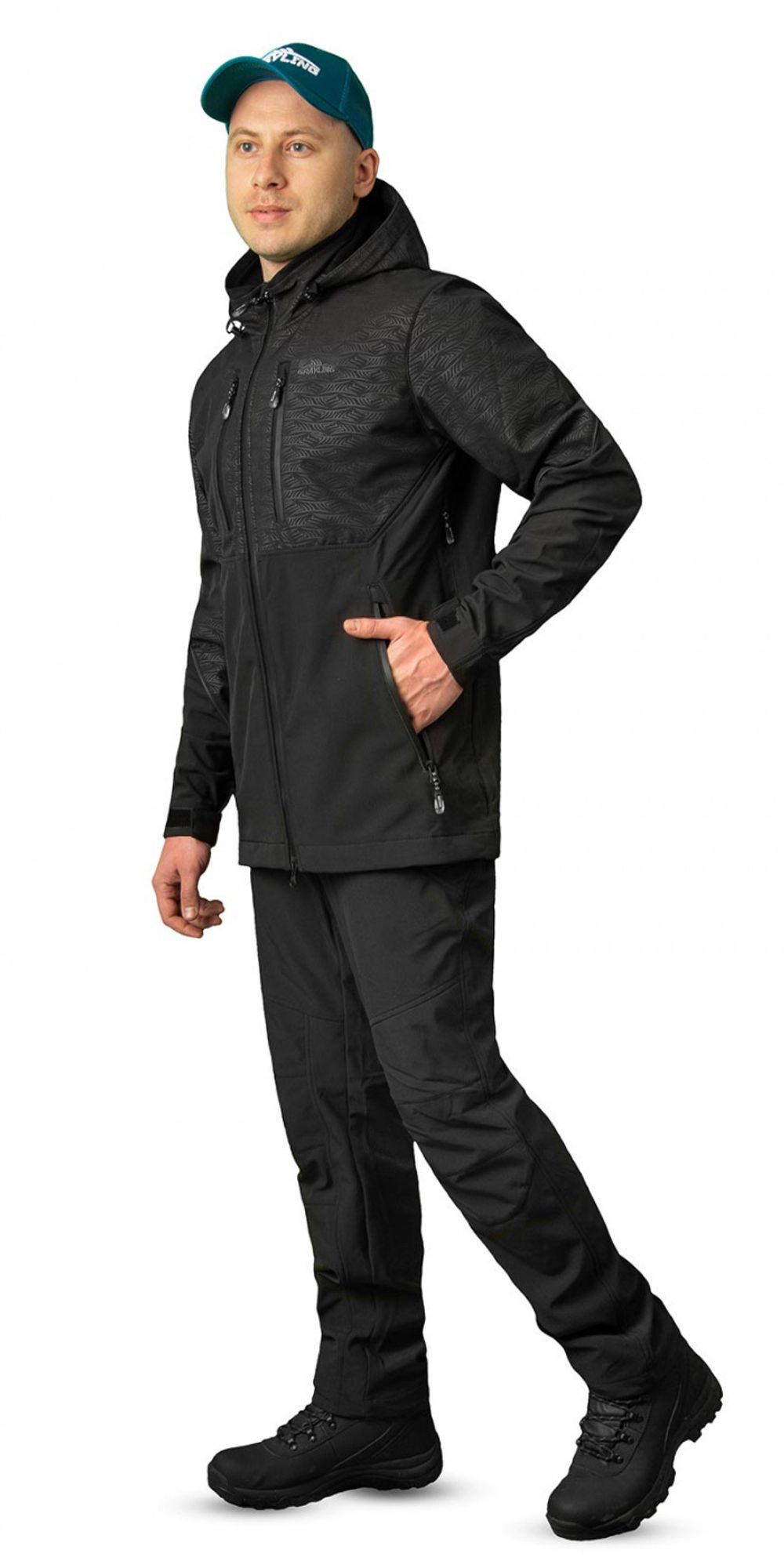 Костюм Bering (софт-шел, черный) GRAYLING